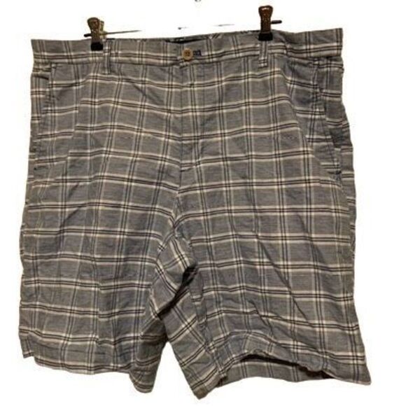 Chaps Stretch Size 40 Blue Plaid Casual Shorts - Picture 4 of 4
